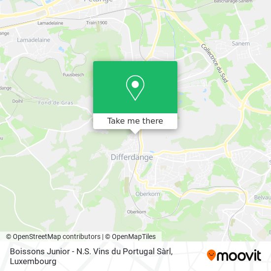 Boissons Junior - N.S. Vins du Portugal Sàrl map