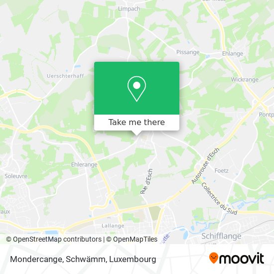 Mondercange, Schwämm map