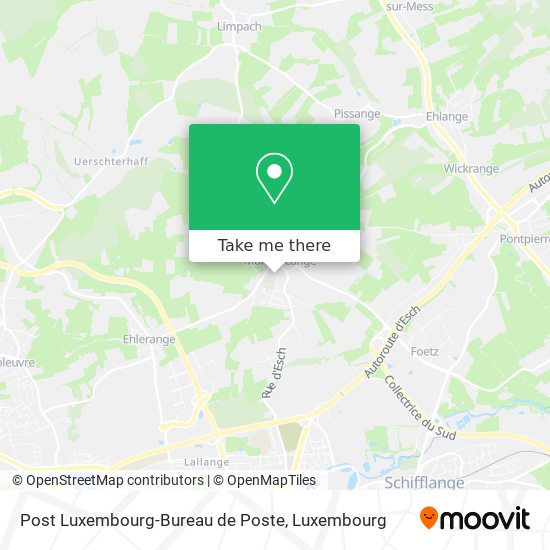 Post Luxembourg-Bureau de Poste map