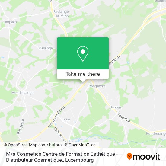 M / a Cosmetics Centre de Formation Esthétique - Distributeur Cosmétique. map
