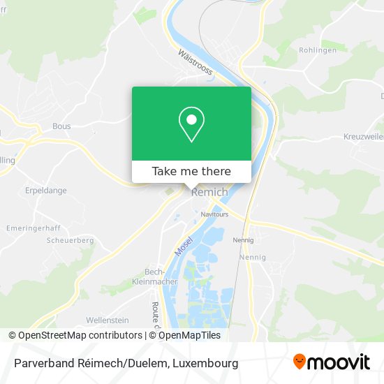 Parverband Réimech/Duelem Karte