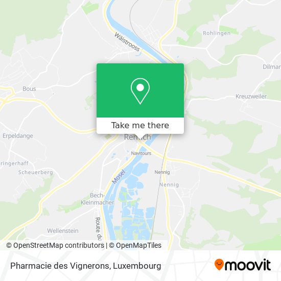 Pharmacie des Vignerons map