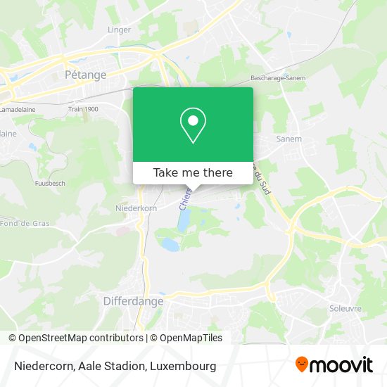 Niedercorn, Aale Stadion map