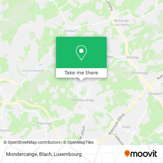 Mondercange, Blach map