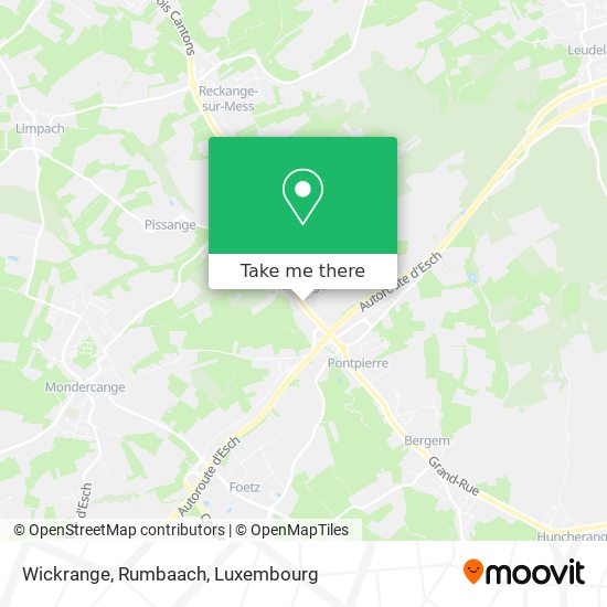 Wickrange, Rumbaach map