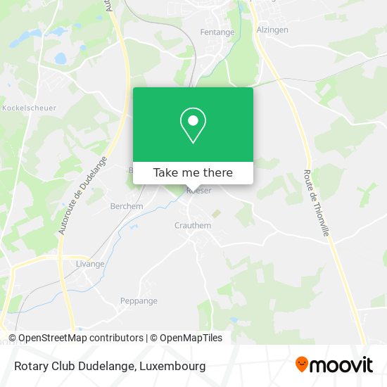 Rotary Club Dudelange map