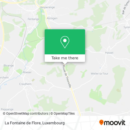La Fontaine de Flore map