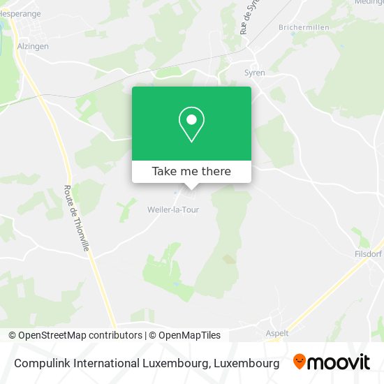 Compulink International Luxembourg Karte