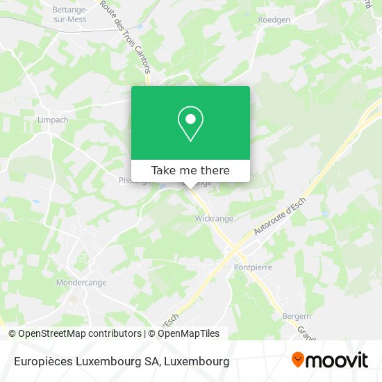 Europièces Luxembourg SA Karte