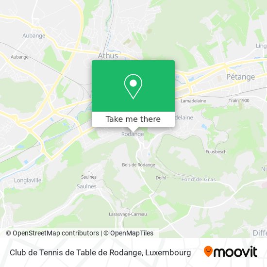 Club de Tennis de Table de Rodange map