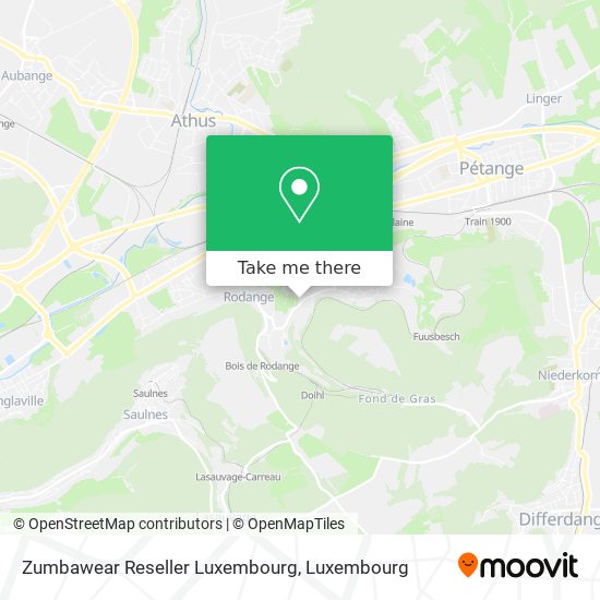 Zumbawear Reseller Luxembourg map