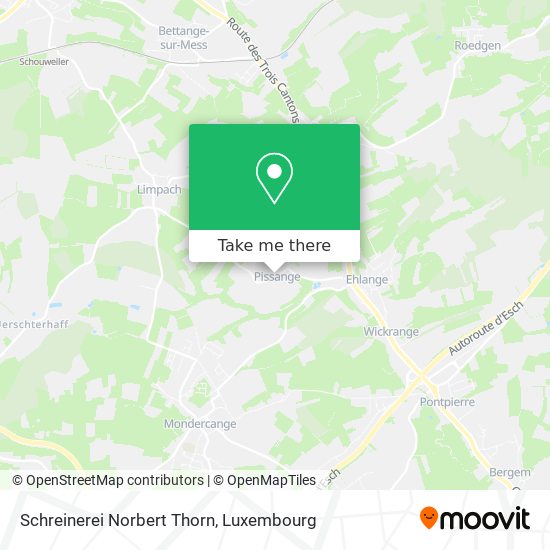 Schreinerei Norbert Thorn map
