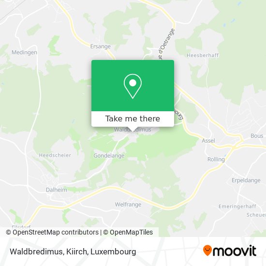Waldbredimus, Kiirch map