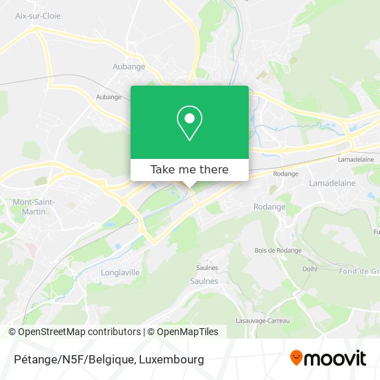 Pétange/N5F/Belgique map