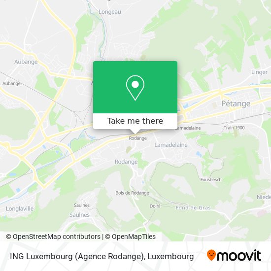 ING Luxembourg (Agence Rodange) Karte