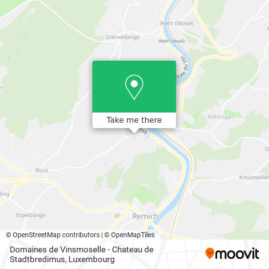 Domaines de Vinsmoselle - Chateau de Stadtbredimus map