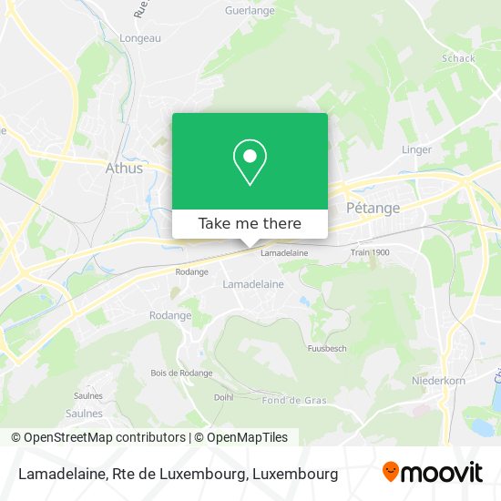 Lamadelaine, Rte de Luxembourg Karte