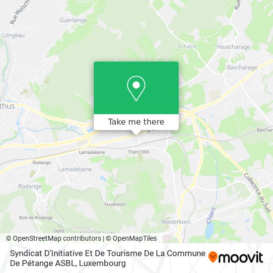 Syndicat D'Initiative Et De Tourisme De La Commune De Pétange ASBL map