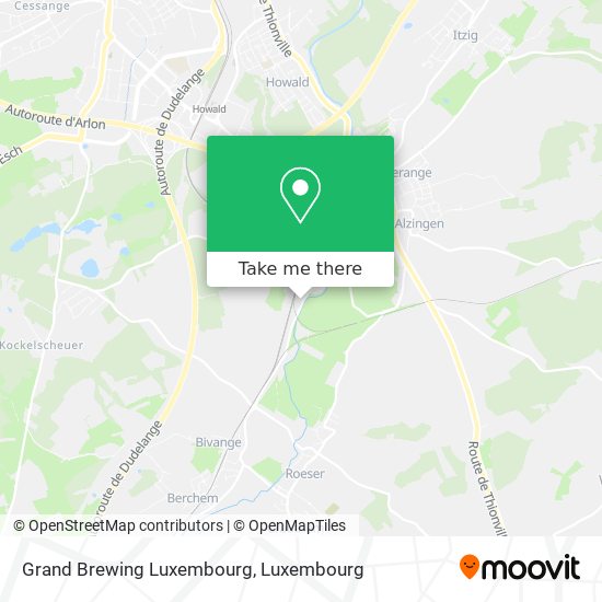 Grand Brewing Luxembourg map