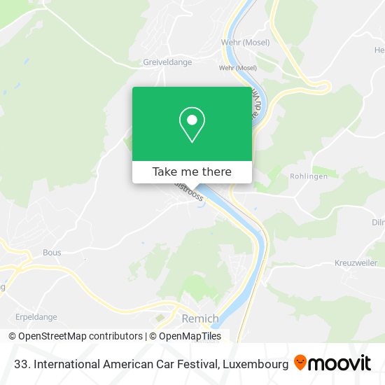 33. International American Car Festival Karte