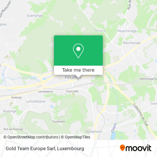 Gold Team Europe Sarl map