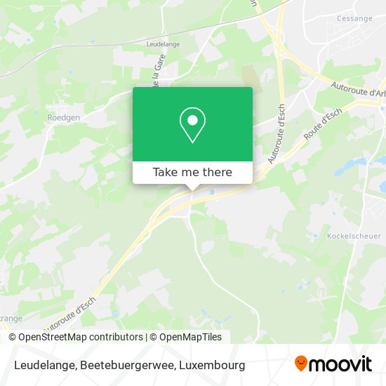Leudelange, Beetebuergerwee map