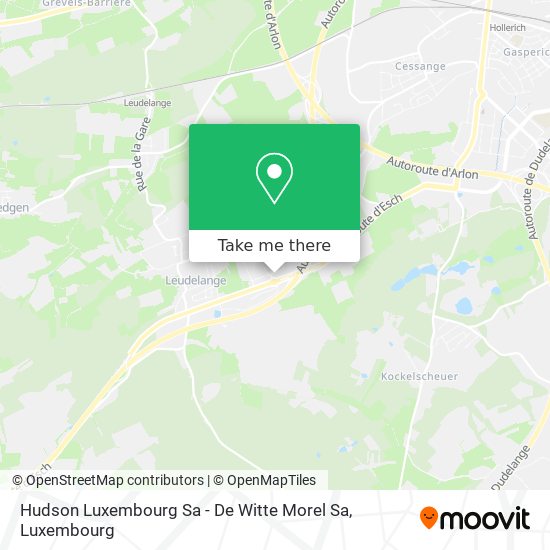 Hudson Luxembourg Sa - De Witte Morel Sa map
