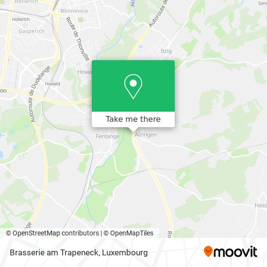 Brasserie am Trapeneck map