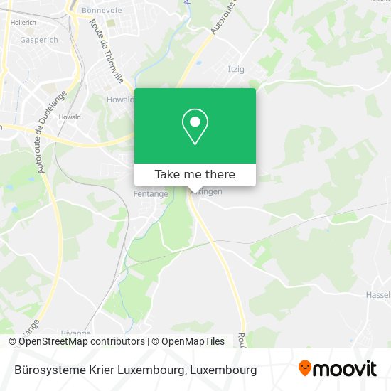 Bürosysteme Krier Luxembourg Karte