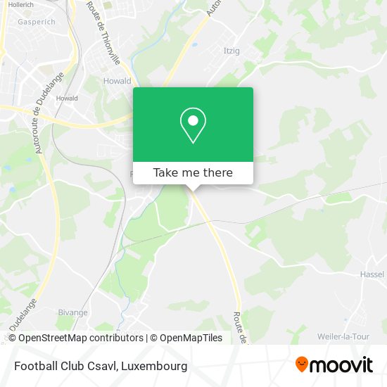 Football Club Csavl map