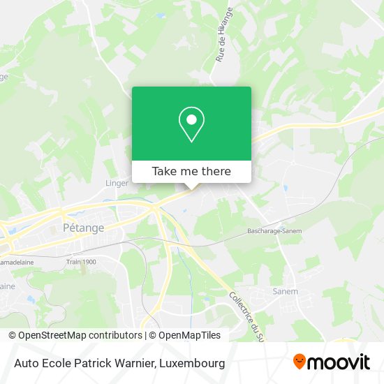 Auto Ecole Patrick Warnier map