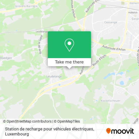 Station de recharge pour véhicules électriques map