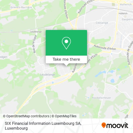SIX Financial Information Luxembourg SA map