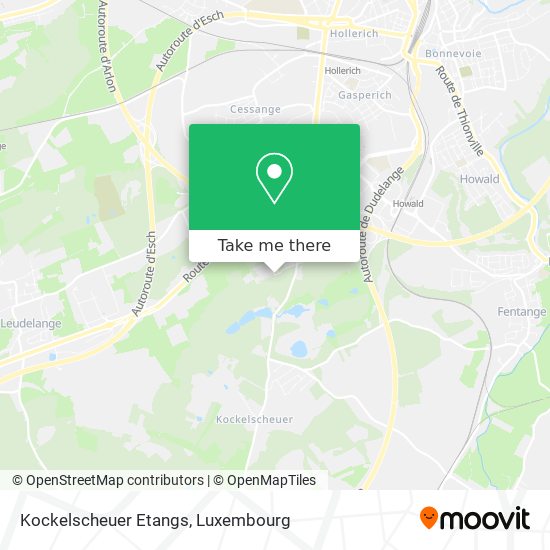 Kockelscheuer Etangs map