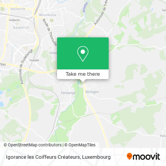 Igorance les Coiffeurs Créateurs map