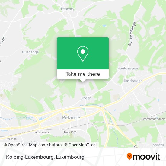 Kolping-Luxembourg map