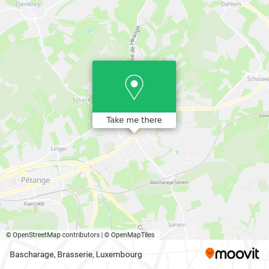 Bascharage, Brasserie map