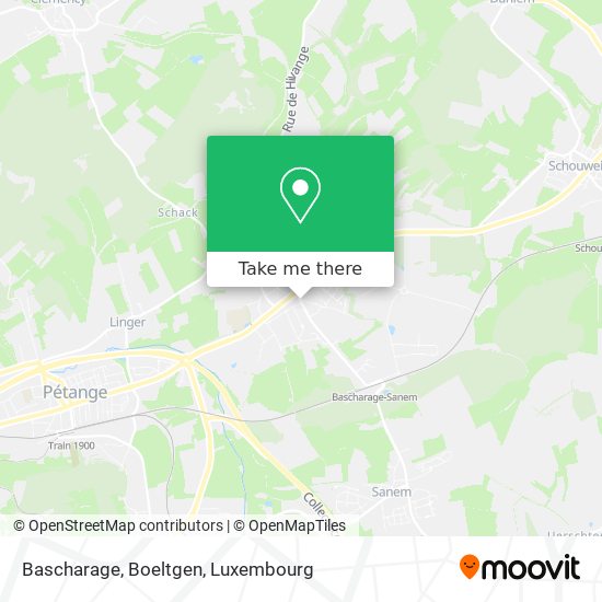 Bascharage, Boeltgen map