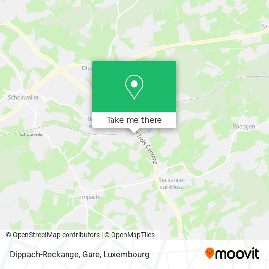 Dippach-Reckange, Gare map