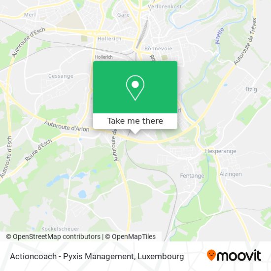 Actioncoach - Pyxis Management Karte