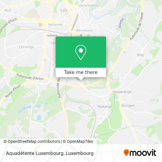 Aquadétente Luxembourg map