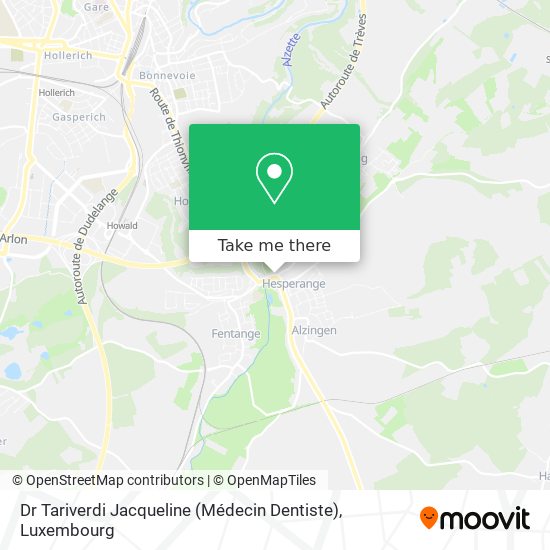 Dr Tariverdi Jacqueline (Médecin Dentiste) map