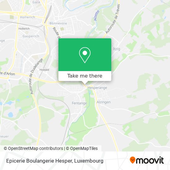 Epicerie Boulangerie Hesper map