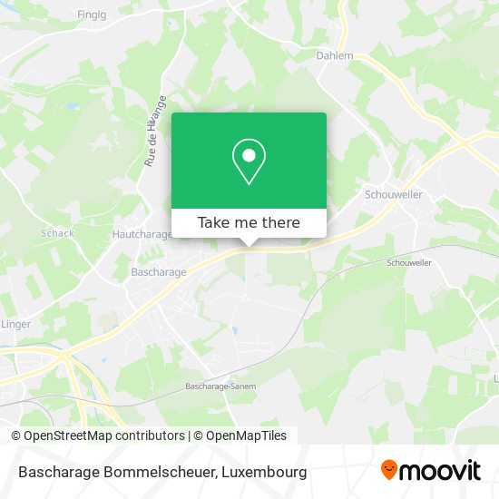 Bascharage Bommelscheuer map