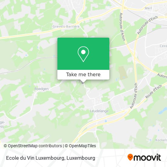 Ecole du Vin Luxembourg map