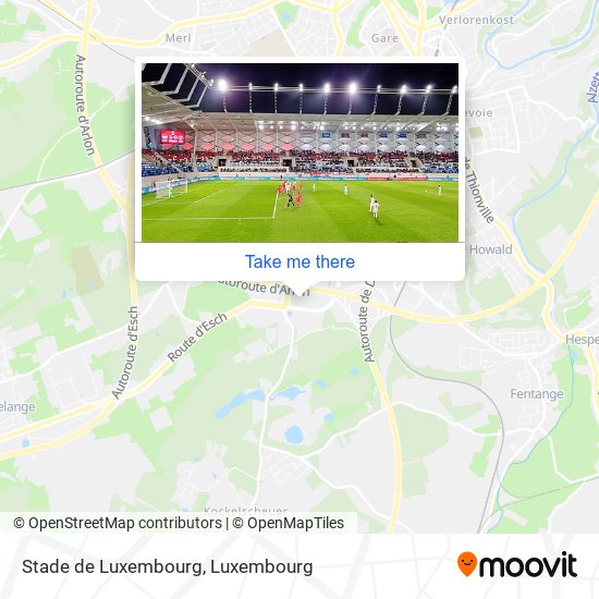 Stade de Luxembourg map