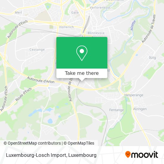 Luxembourg-Losch Import map