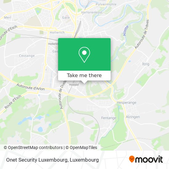 Onet Security Luxembourg map
