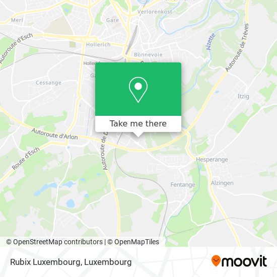 Rubix Luxembourg map