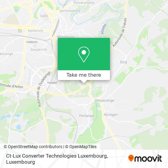 Ct-Lux Converter Technologies Luxembourg map
